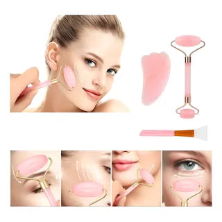 Rodillo Facial de Jade | SkinLuz Circulación y Brillo